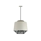 ET2 Lighting E11394-GYBK Phoenix 1-Lumière 12W Gris/Noir Suspendu