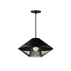 ET2 Lighting E11395-BKGLD Phoenix 1-Lumière 9W Noir/Or Suspendu