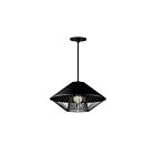ET2 Lighting E11395-BKGLD Phoenix 1-Lumière 9W Noir/Or Suspendu