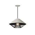ET2 Lighting E11395-GYBK Phoenix 1-Lumière 9W Gris/Noir Suspendu