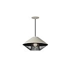 ET2 Lighting E11395-GYBK Phoenix 1-Lumière 9W Gris/Noir Suspendu