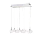 ET2 Lighting E20107-24 Starburst 8-Lumières 160W Chrome poli Suspendu