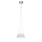 ET2 Lighting E20114-24 Starburst 7-Lumières 140W Nickel satiné Suspendu