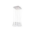 ET2 Lighting E20116-18 Larmes 9-Lumières 13.5W Chrome poli Suspendu