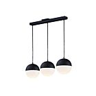 ET2 Lighting E20363-92BK Half Moon 3-Lumières 27W Noir Suspendu