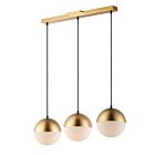 ET2 Lighting E20363-92MG Half Moon 3-Lumières 27W Or métallisé Suspendu