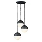 ET2 Lighting E20364-92BK Half Moon 3-Lumières 27W Noir Suspendu