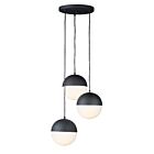 ET2 Lighting E20364-92BK Half Moon 3-Lumières 27W Noir Suspendu