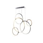ET2 Lighting E20377-MPLT Union 5-Lumières 325W Multiplaqué Suspendu