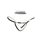 ET2 Lighting E20454-BC Perpetual 1-Lumière 45W Chrome noir Suspendu