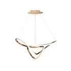 ET2 Lighting E20454-BCN Perpetual 1-Lumière 45W Champagne brossé Suspendu