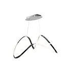 ET2 Lighting E20455-BC Perpetual 1-Lumière 43W Chrome noir Suspendu