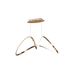 ET2 Lighting E20455-BCN Perpetual 1-Lumière 43W Champagne brossé Suspendu