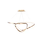 ET2 Lighting E20456-BCN Perpetual 1-Lumière 63W Champagne brossé Suspendu