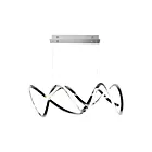 ET2 Lighting E20468-BC Signature 1-Lumière 63W Chrome noir Suspendu