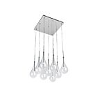 ET2 Lighting E20516-18PC Larmes LED 9-Lumières 13.5W Chrome poli Suspendu