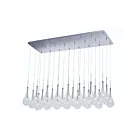 ET2 Lighting E20518-18PC Larmes LED 24-Lumières 36W Chrome poli Suspendu