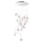 ET2 Lighting E20656-91PC Bobble 16-Lumières 24W Chrome poli Suspendu