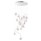 ET2 Lighting E20656-91PC Bobble 16-Lumières 24W Chrome poli Suspendu