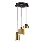 ET2 Lighting E20863-75BKGLD Nob 1-Lumière 19.5W Noir/Or Suspendu