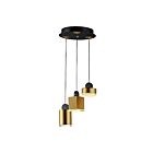 ET2 Lighting E20863-75BKGLD Nob 1-Lumière 19.5W Noir/Or Suspendu