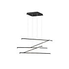 ET2 Lighting E21375-BK Hover 5-Lumières 90W Noir Suspendu