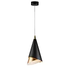ET2 Lighting E21448-BKMG Mermaid 1-Lumière 12W Noir/Or métallique Suspendu