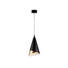 ET2 Lighting E21448-BKMG Mermaid 1-Lumière 12W Noir/Or métallique Suspendu