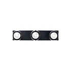 ET2 Lighting Pod E21453-93BK 3-Lumières Noir Vanité