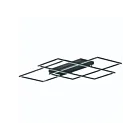 ET2 Lighting Traverse E21519-BK 1-Lumière 147W Noir Plafonnier LED