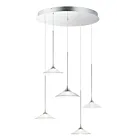 ET2 Lighting E21536-24PC Cono 5-Lumières 75W Chrome poli Suspendu