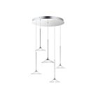 ET2 Lighting E21536-24PC Cono 5-Lumières 75W Chrome poli Suspendu