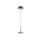 ET2 Lighting E21541-90BKGLD Saucer 1-Lumière 8W Noir/Or Suspendu