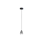 ET2 Lighting E21561-142BK Dewdrop 1-Lumière 7W Noir Suspendu