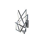 ET2 Lighting Trapezoid E22674-PC 1-Lumière Chrome poli 45W Applique murale LED