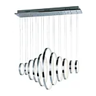 ET2 Lighting E22716-PC Hoops LED 11-Lumières 715W Chrome poli Suspendu