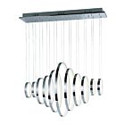 ET2 Lighting E22716-PC Hoops LED 11-Lumières 715W Chrome poli Suspendu