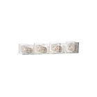 ET2 Lighting Gem E22834-18SVPC 4-Lumières Chrome poli Vanité