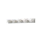 ET2 Lighting Gem E22835-18SVPC 5-Lumières Chrome poli Vanité