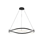 ET2 Lighting E22924-BK Curvo 1-Lumière 80W Noir Suspendu