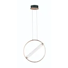 ET2 Lighting E23274-93BKSFTG Flare 1-Lumière 16.8W Noir/Or doux Suspendu