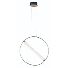 ET2 Lighting E23275-93BKSFTG Flare 1-Lumière 20W Noir/Or doux Suspendu