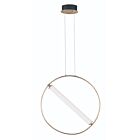 ET2 Lighting E23275-93BKSFTG Flare 1-Lumière 20W Noir/Or doux Suspendu