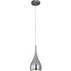 ET2 Lighting E24055-SN Teardrop 1-Lumière 75W Nickel satiné Suspendu