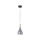 ET2 Lighting E24055-SN Teardrop 1-Lumière 75W Nickel satiné Suspendu