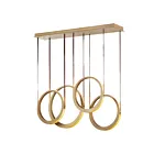 ET2 Lighting E24084-NAB Tether 4-Lumières 328W Laiton naturel vieilli Suspendu