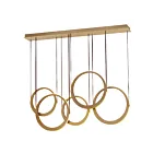 ET2 Lighting E24085-NAB Tether 5-Lumières 535W Laiton naturel vieilli Suspendu