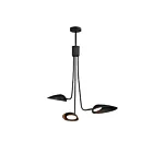 ET2 Lighting E24093-BK Marsh 3-Lumières 27W Noir Suspendu