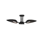ET2 Lighting Marsh E24094-BK 3-Lumières 27W Noir Plafonnier LED