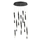 ET2 Lighting E24156-BK Pirouette 10-Lumières 1200W Noir Suspendu